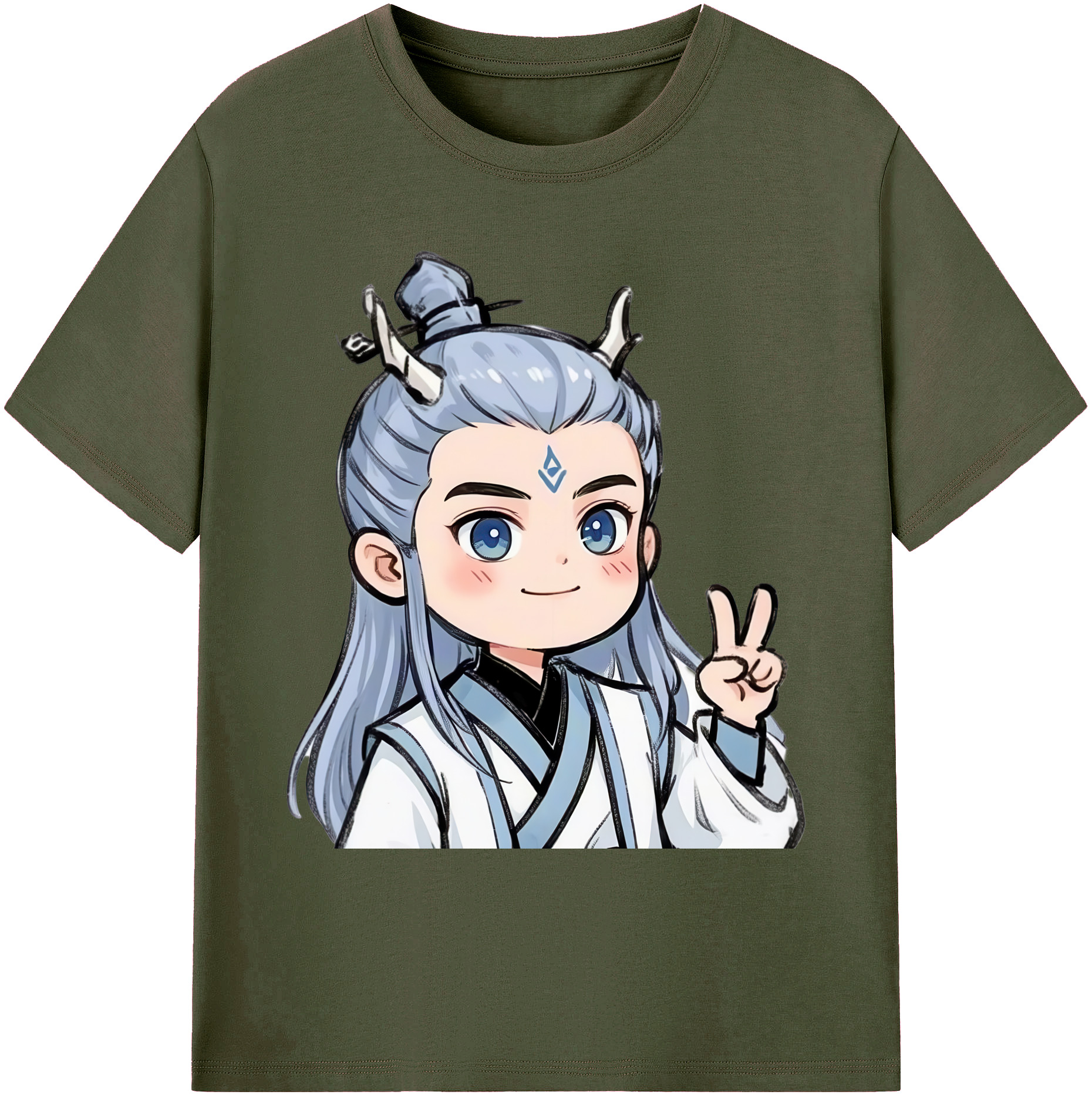 （画像用） Ne Zha 2 ナタ 魔童の大暴れ 綿100％ メンズ半袖Tシャツ｜肌触りやわらか＆通気性